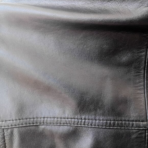 Silky Leather Men's Genuine Black Leather Bomber Jacket | EU 50 - Picture 7 of 14